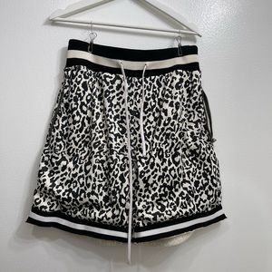 Basketball shorts safari print black and white, MNML brand, medium size